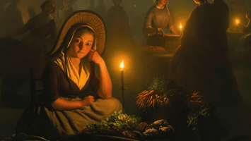 Night-Market In Amsterdam by Petrus van Schendel