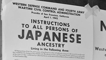 Exclusion Order posted at First and Front Streets in San Francisco.