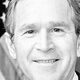 A greyscale crop of George W. Bush's official photograph.