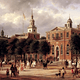 A painting of Independence Hall in Philadelphia, PA by Ferdinand Richardt.