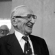 Nobel prize winning economist Professor Friedrich Hayek, 84, at a presentation ceremony at which he received the Aims of Industry organisation's first International Free Enterprise Award.