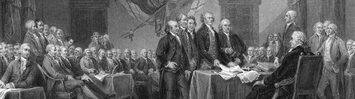 Declaration of Independence b&w