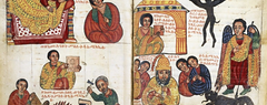 An illuminated manuscript