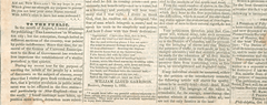 A photo showing part of an original copy of the first issue of The Liberator.